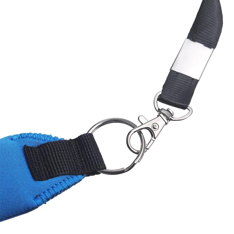 TecUnite Floating Neoprene Boat Keychain, 3 Pack Key Chain and Lanyard, Floatable Foam Key Fob for Water Sports (Red, Yellow, Blue, Black,4.2 Inch) - Image 3